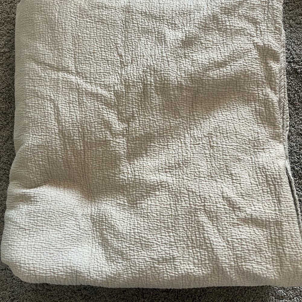 West Elm Cream Duvet Cover